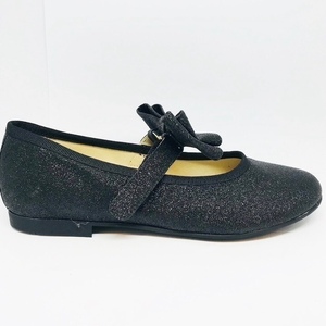 ANDANINES GLITTER BALLERINA ZWART STRIK LAATSTE MAAT 35 