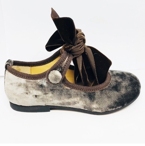 GALLUCCI BALLERINA BRONS FLUWEEL STRIK MATEN 26-33 