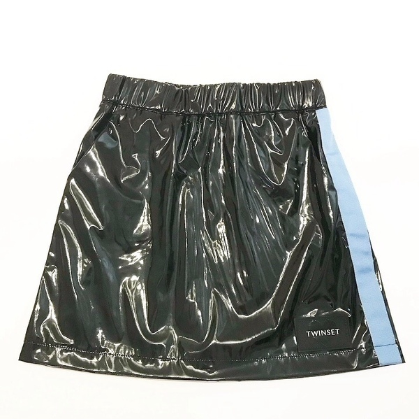 TWIN-SET ROK ZWART GLANS 16j